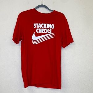 Nike "Stacking Check$" Tee Shirt